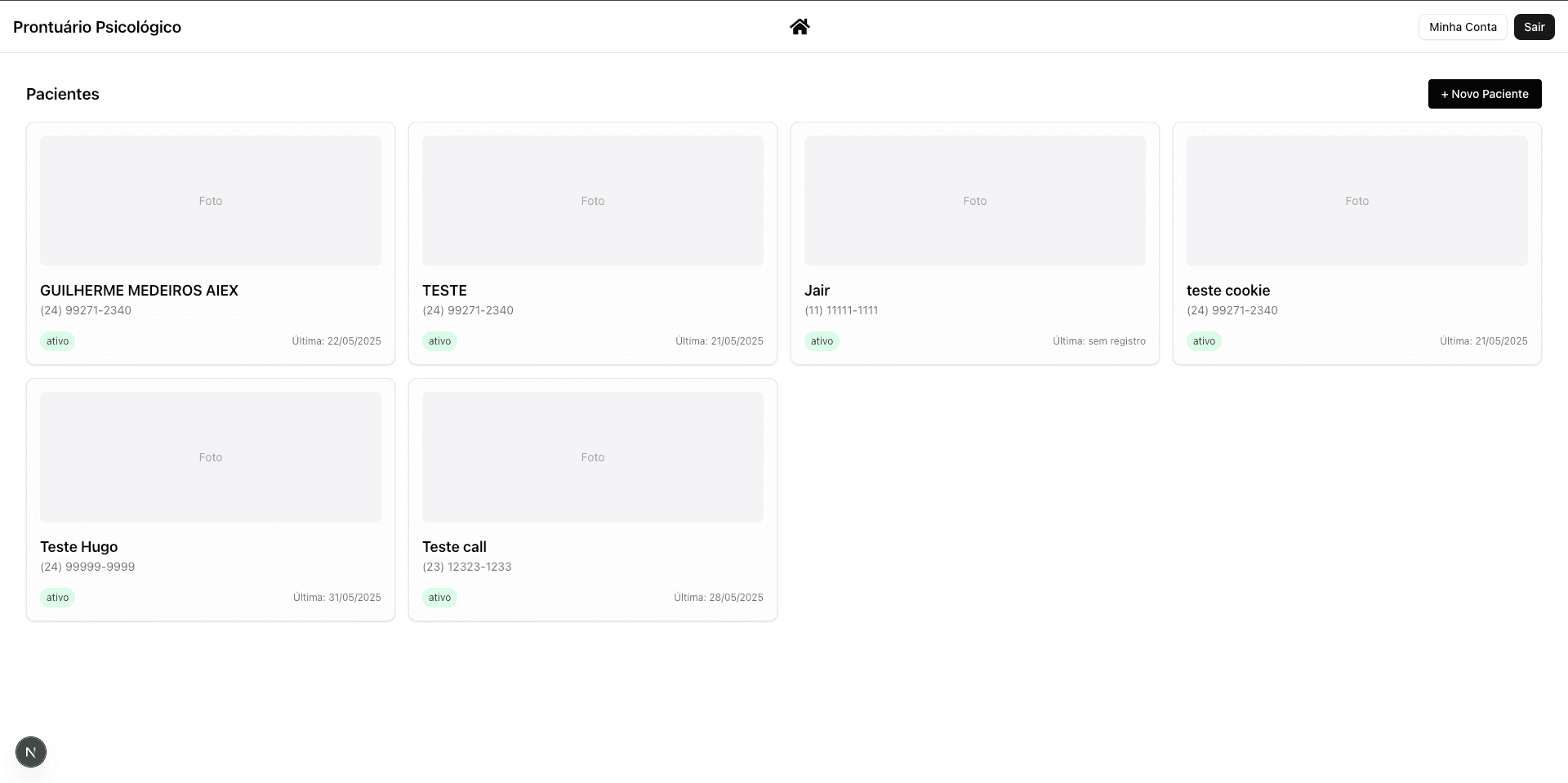 Prontuário para Psicólogos